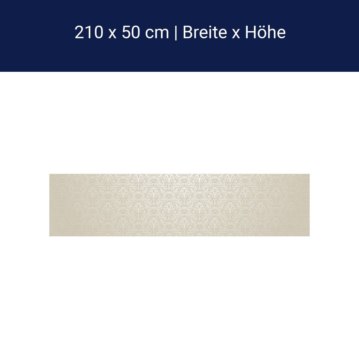 Crédence de cuisine motif baroque beige M0306