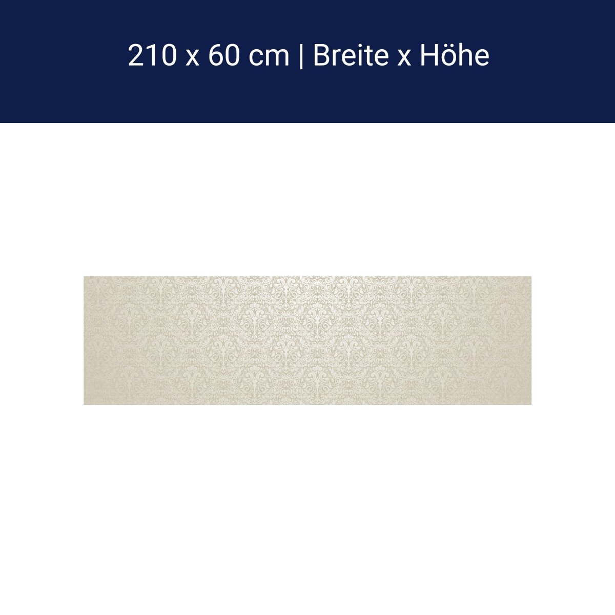 Küchenrückwand Barockmuster Beige M0306