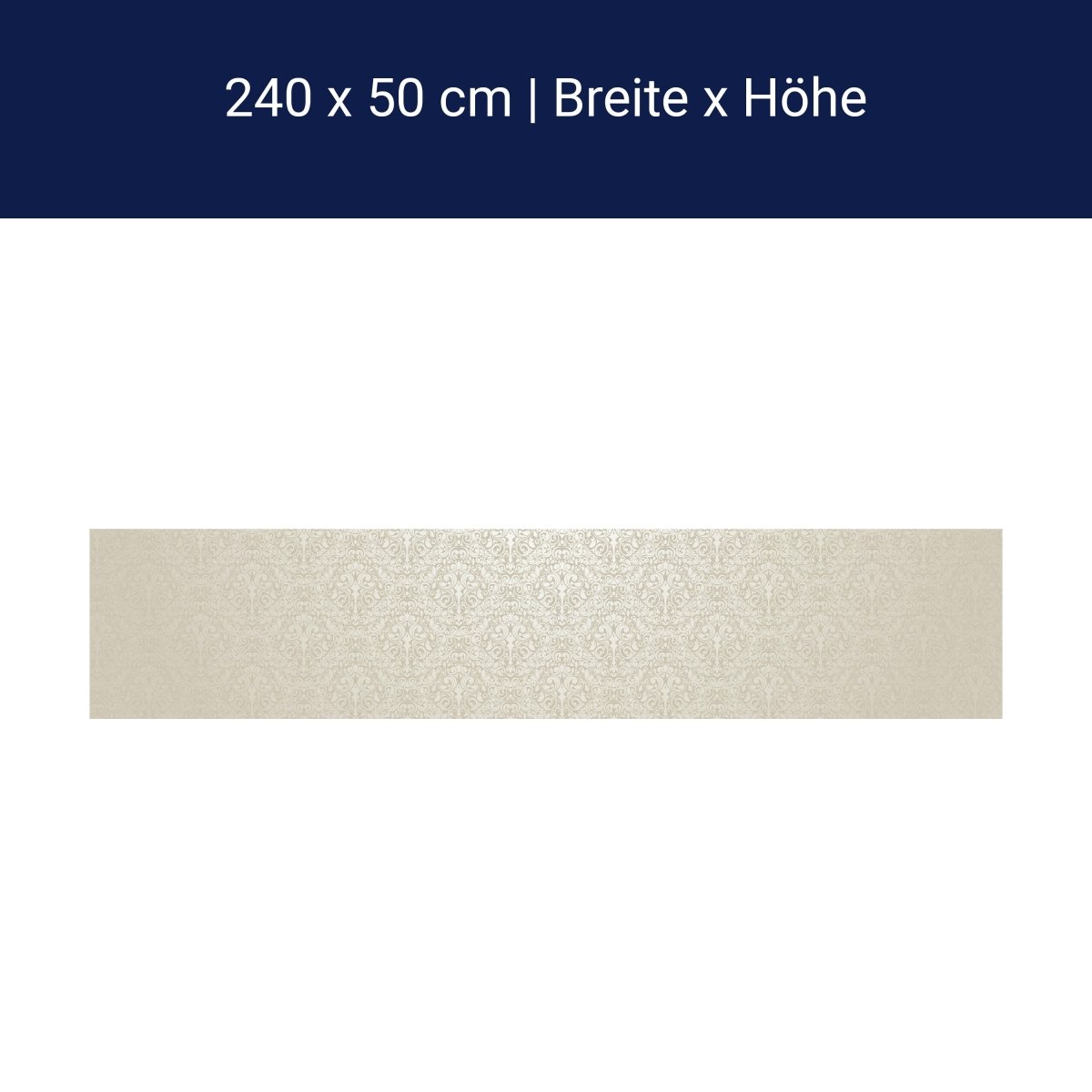 Kitchen splashback baroque pattern beige M0306