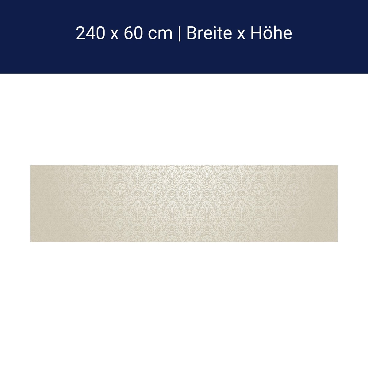 Kitchen splashback baroque pattern beige M0306