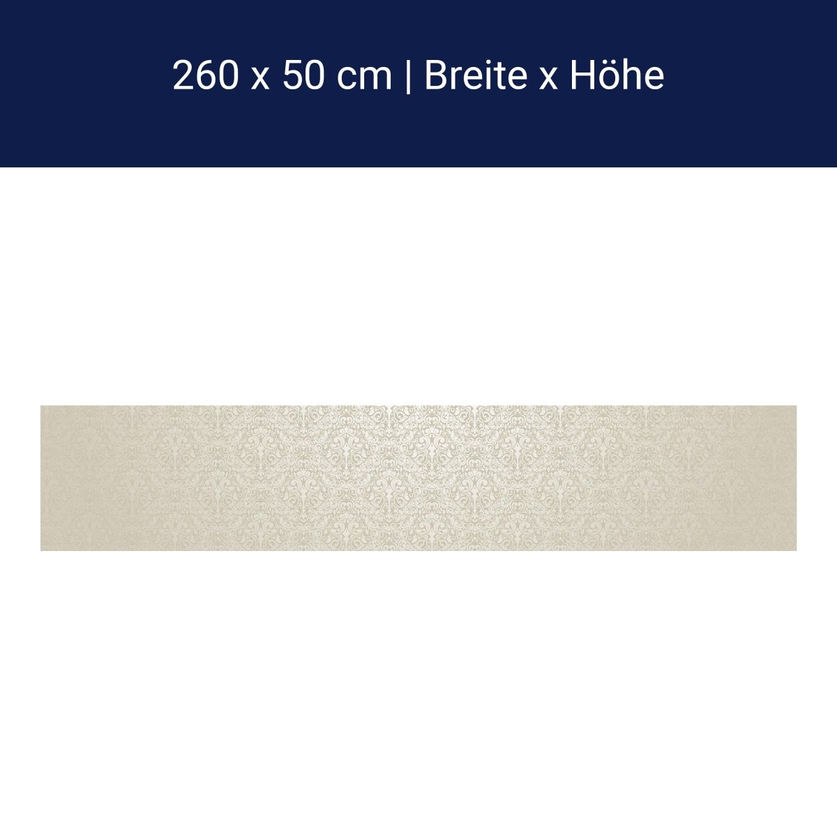 Crédence de cuisine motif baroque beige M0306