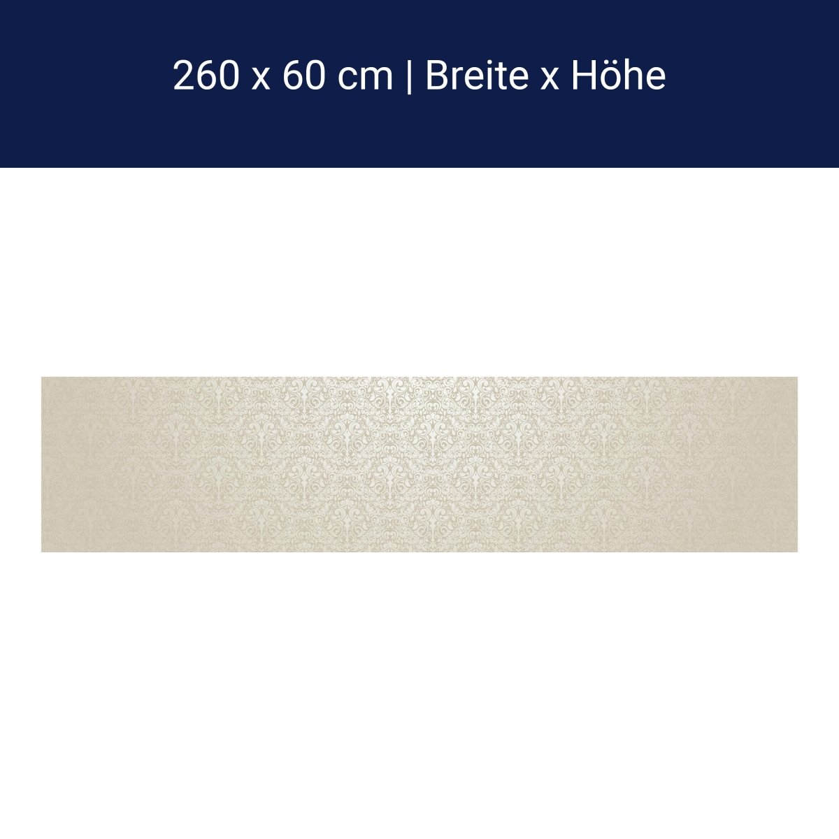 Küchenrückwand Barockmuster Beige M0306