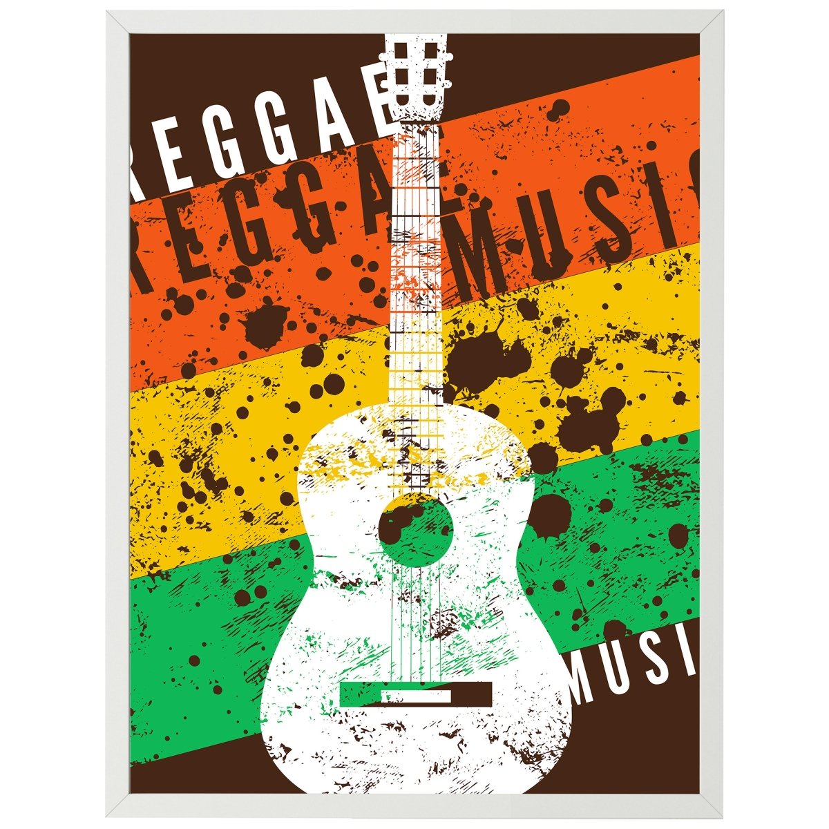 wandmotiv24 Poster, Poster - Musik, Gitarre, Reggae - M0306 - Bild 1
