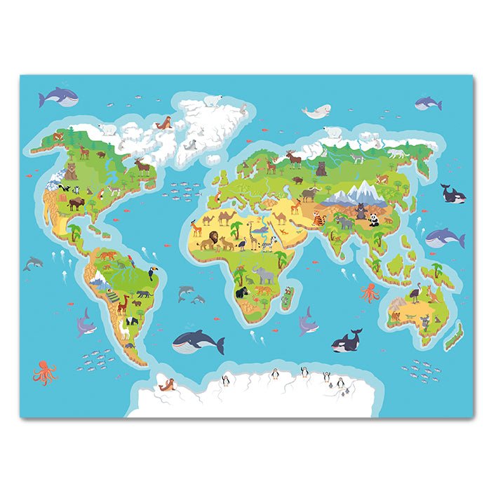 Leinwandbild Weltkarte, Querformat M0307 kaufen - Bild 1
