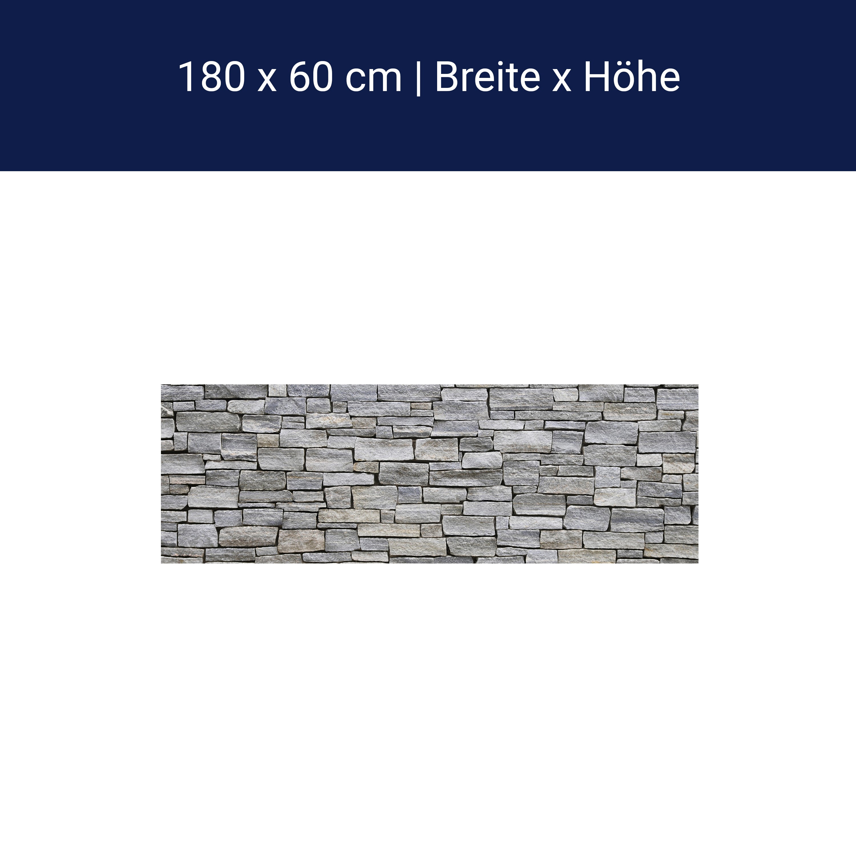 Küchenrückwand Grober Stein Grau M0311