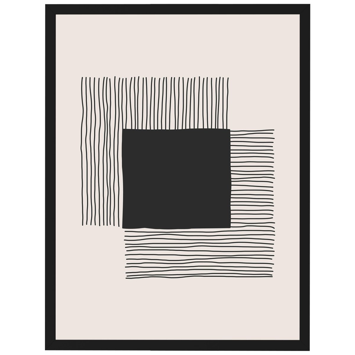 wandmotiv24 Poster, Poster - minimalistisch, schwarz, abstrakt - M0311 - Bild 1