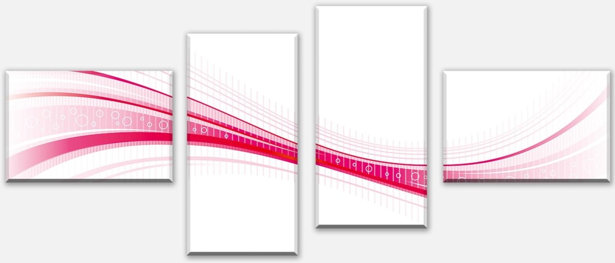 Canvas print Divider Pink Wave M0314