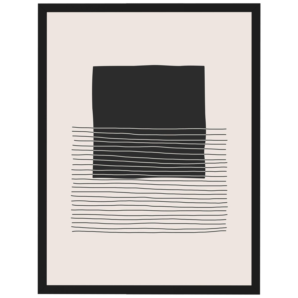 wandmotiv24 Poster, Poster - minimalistisch, schwarz, abstrakt - M0314 - Bild 1
