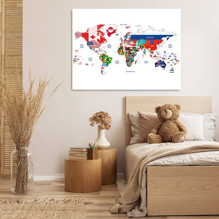 Leinwandbild Weltkarte, Querformat M0316 kaufen - Bild 2