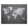 Canvas Print World Map Landscape Metal Map Texture M0319
