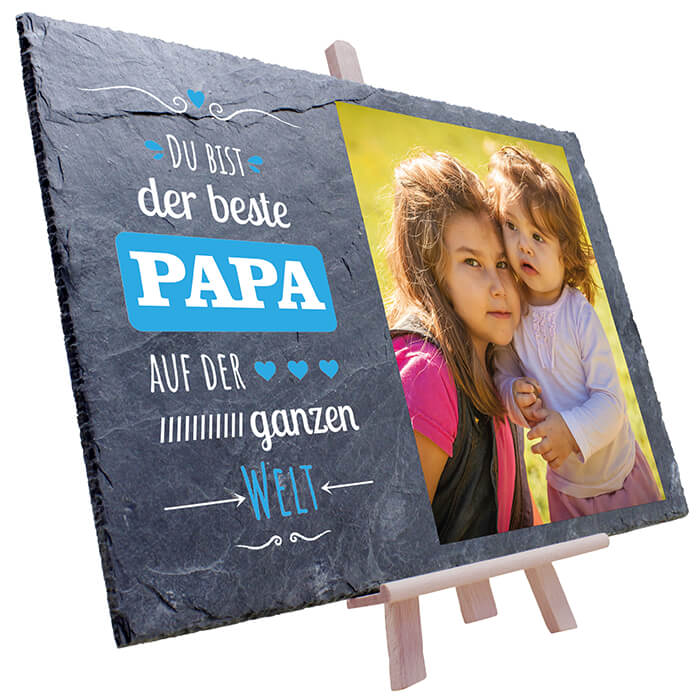 Schiefertafel Bester Papa M0324 - Bild 7