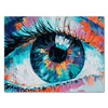 Leinwandbild Kunst, Querformat, Gemälde eines Auges M0335