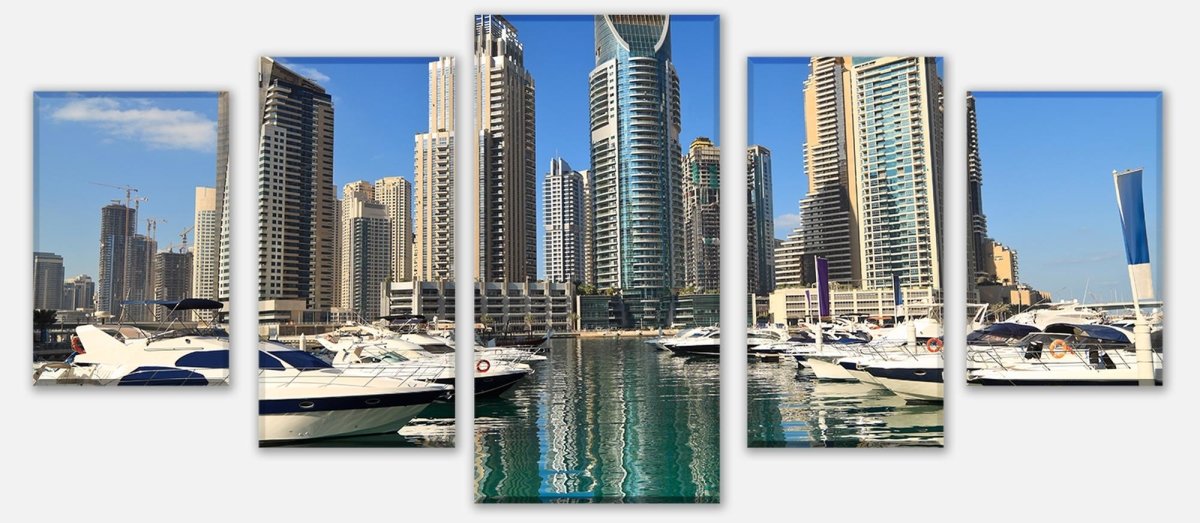 Leinwandbild Mehrteiler Dubai Skyline M0342 entdecken - Bild 1