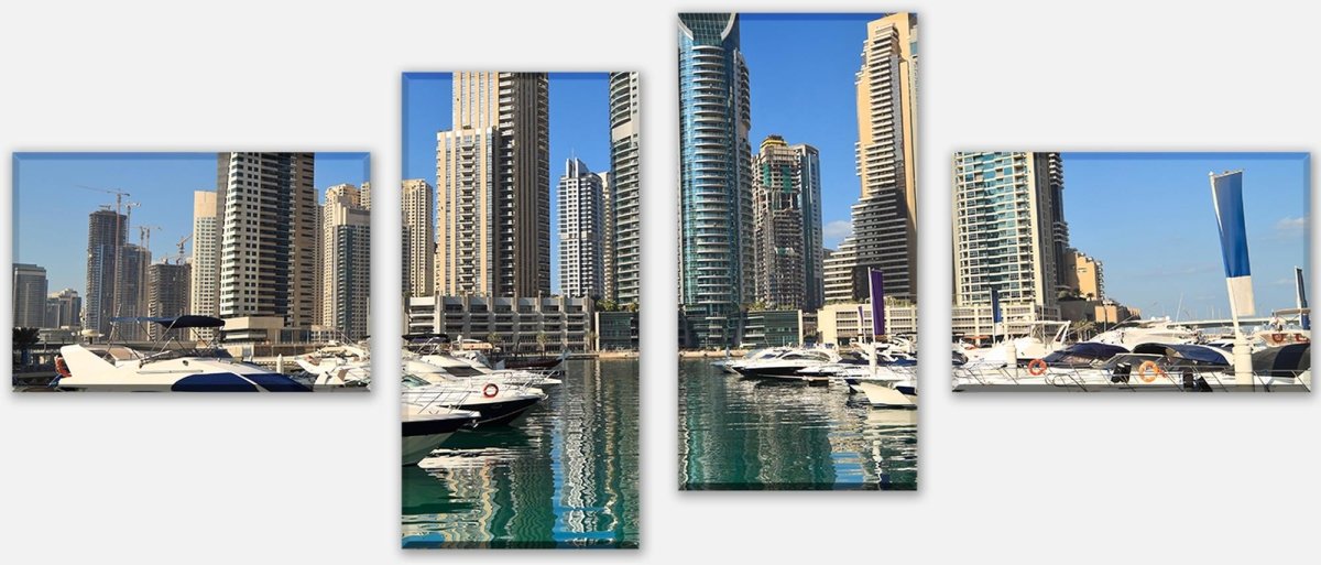 Leinwandbild Mehrteiler Dubai Skyline M0342