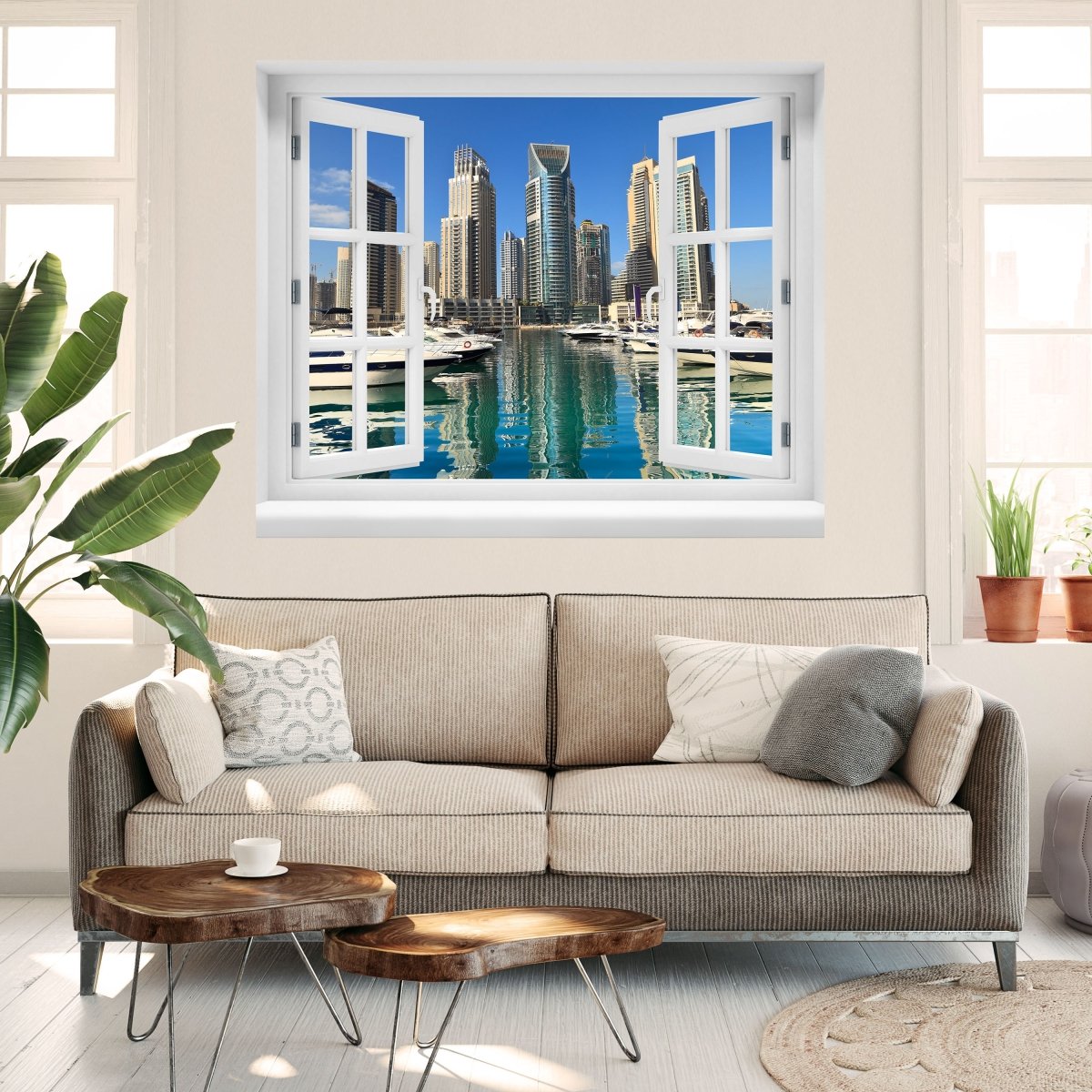3D-Wandsticker Dubai Skyline - Wandtattoo M0342