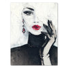 Canvas Art, Portrait, Red Lips, Woman M0345