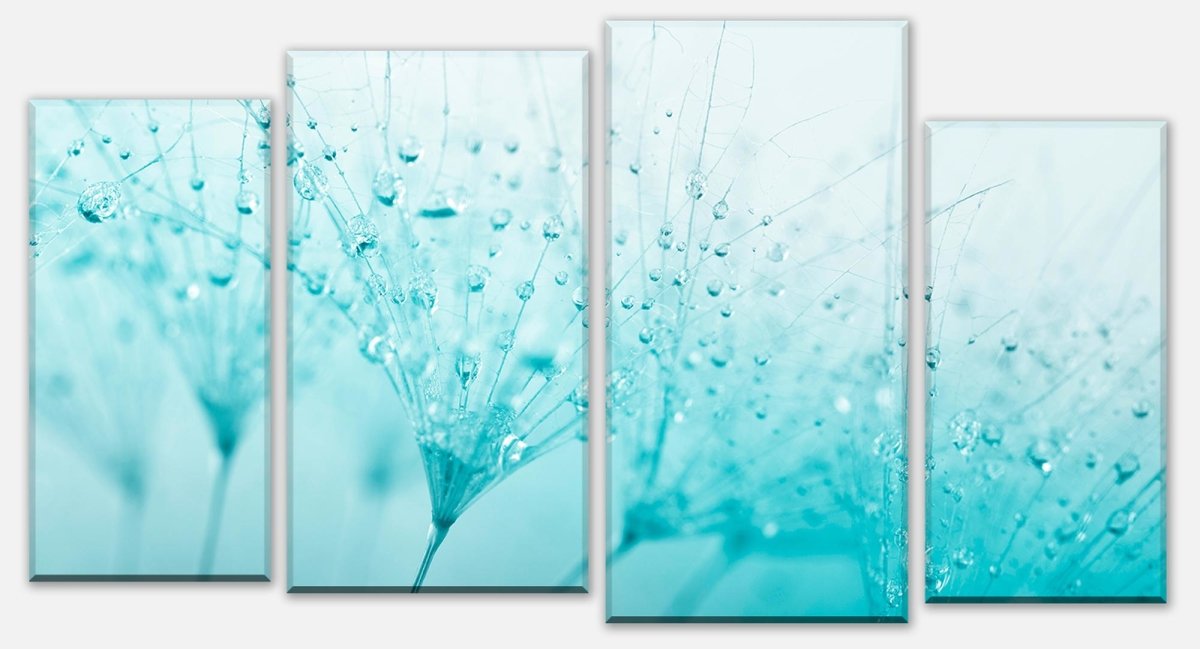 Canvas print Divider Dandelion Turquoise M0347