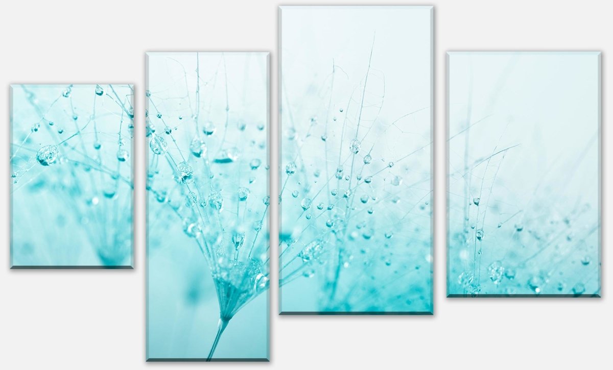 Canvas print Divider Dandelion Turquoise M0347