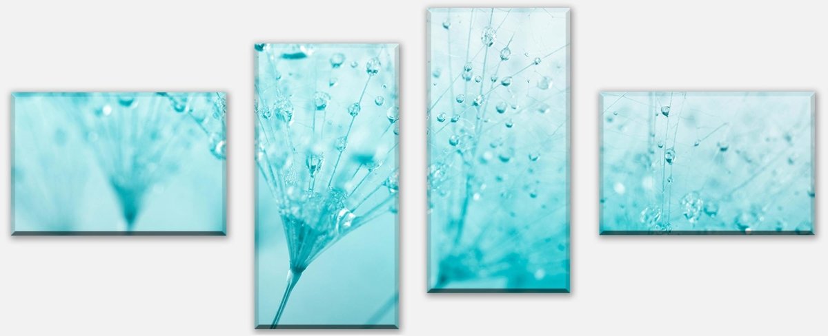 Canvas print Divider Dandelion Turquoise M0347