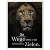 Poster Motivation, Spruch, Löwe M0349