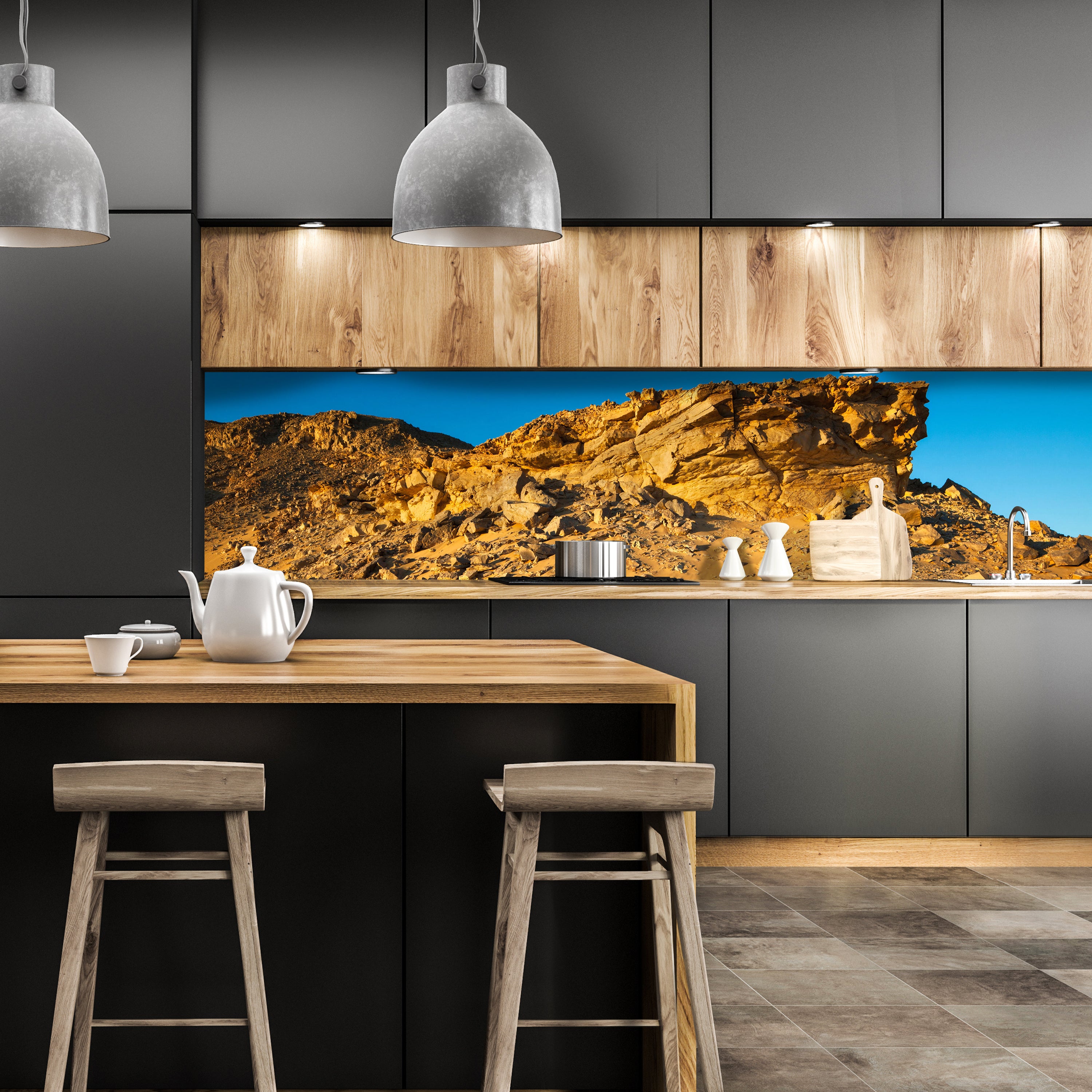 Küchenrückwand Goldene Wüste M0350 entdecken - Bild 1