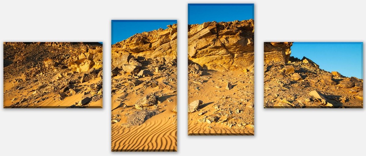 Leinwandbild Mehrteiler Goldene Wüste M0350