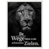 Poster Motivation, Spruch, Löwe M0350