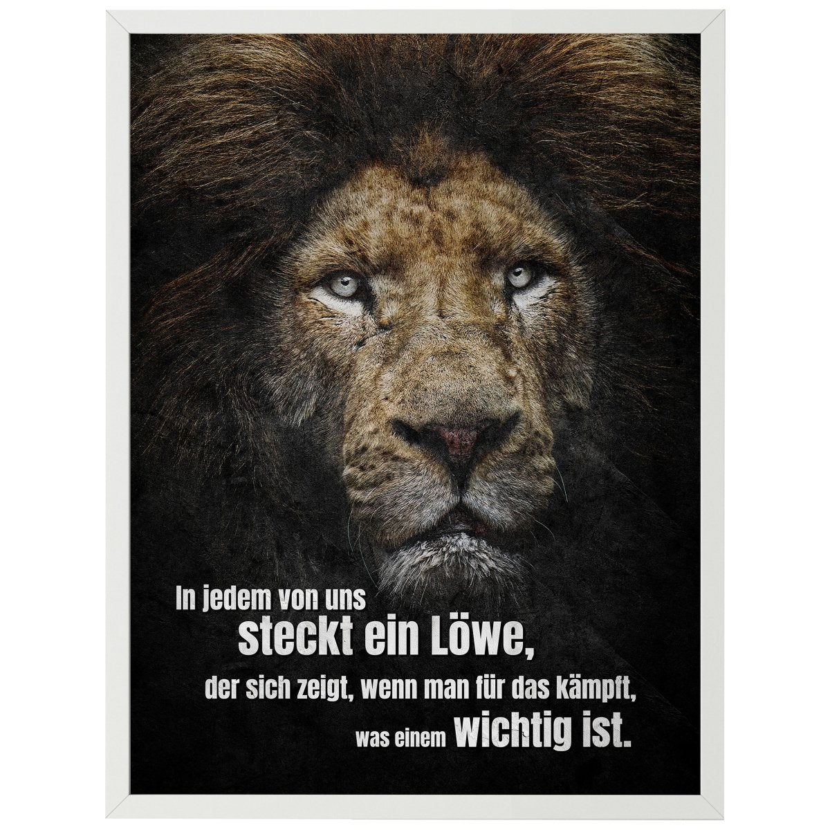 wandmotiv24 Poster, Poster - Motivation, Spruch, Löwe - M0354 - Bild 1