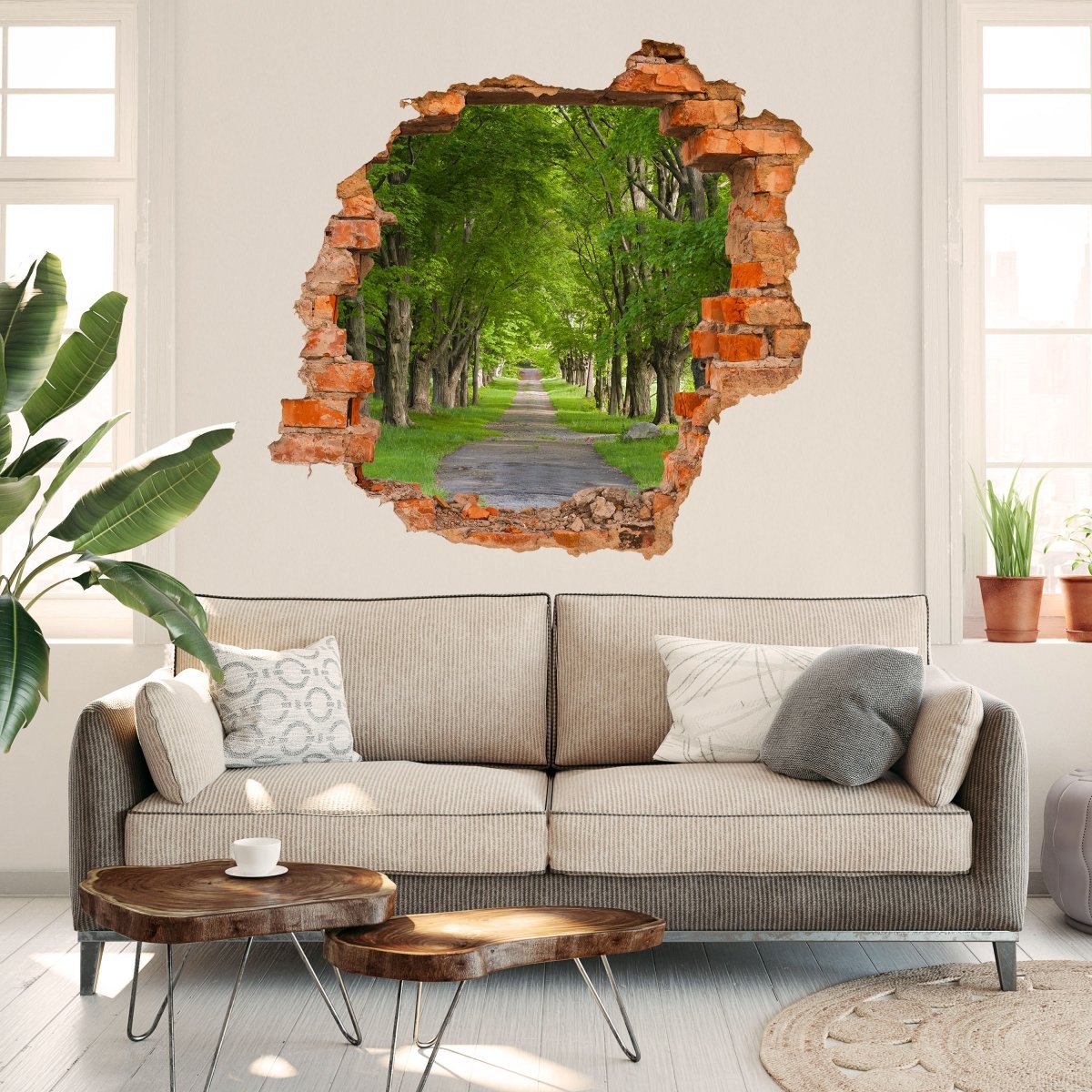3D wall sticker Sommerallee - Wall Tattoo M0357