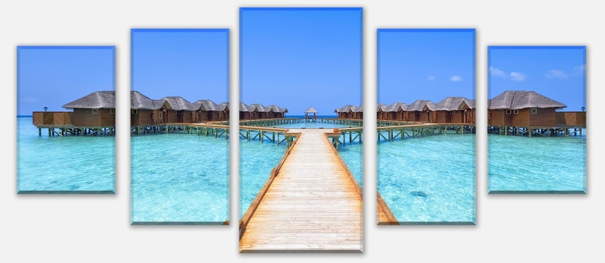 Leinwandbild Mehrteiler Malediven Ferienhäuser M0362 entdecken - Bild 1