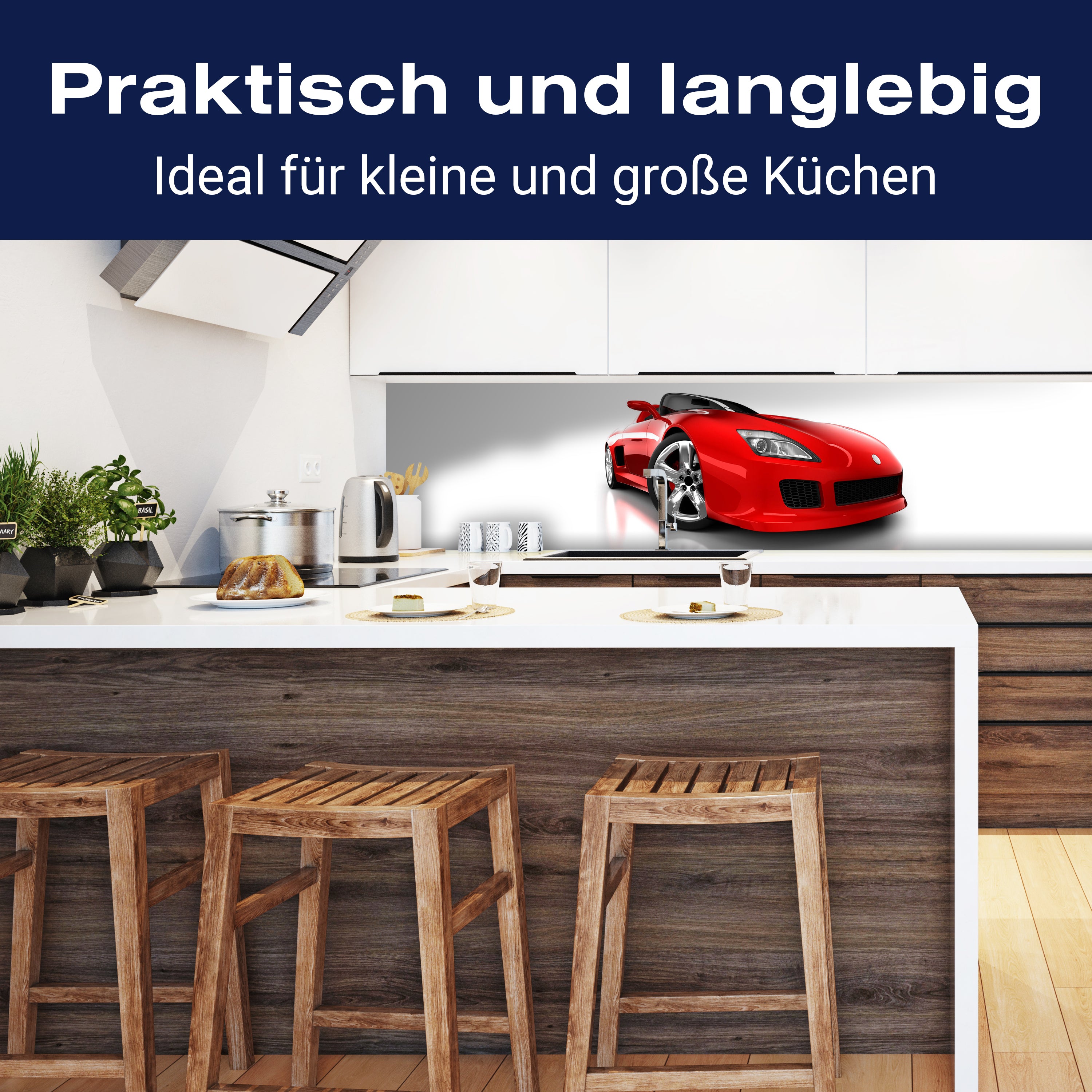 Küchenrückwand Roter Sportwagen M0371 entdecken - Bild 3