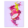 Tableau sur toile Portrait de fruits et légumes, fruit du dragon et jus M0379