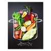Leinwandbild Obst & Gemüse, Hochformat, Gemüse, Kochtopf, Salat M0384