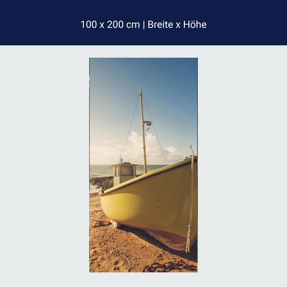 Türtapete Boote Am Strand M0388