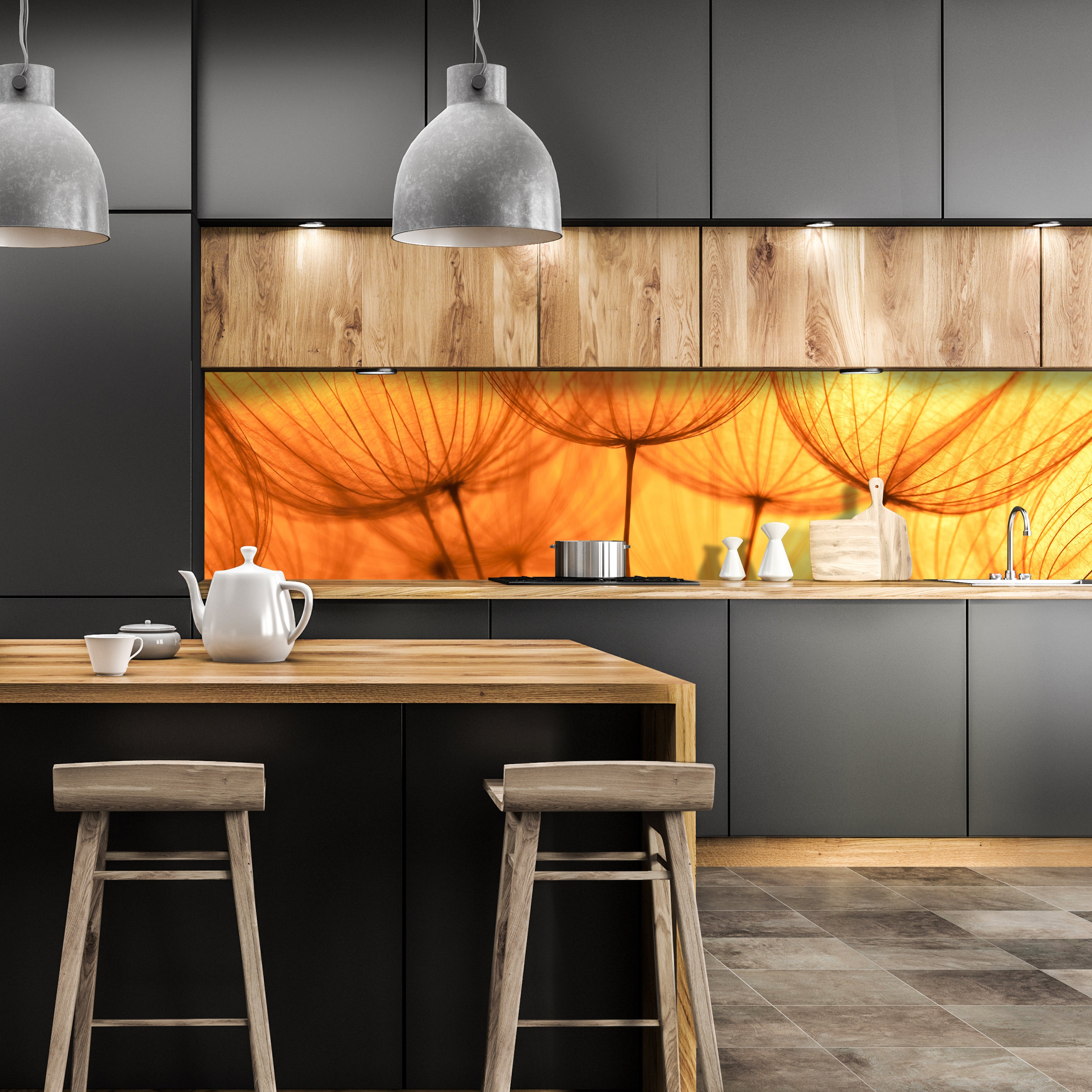 Küchenrückwand Pusteblume Orange M0390 entdecken - Bild 1