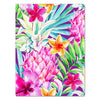 Tableau sur toile fruits & légumes portrait ananas peinture colorée M0391