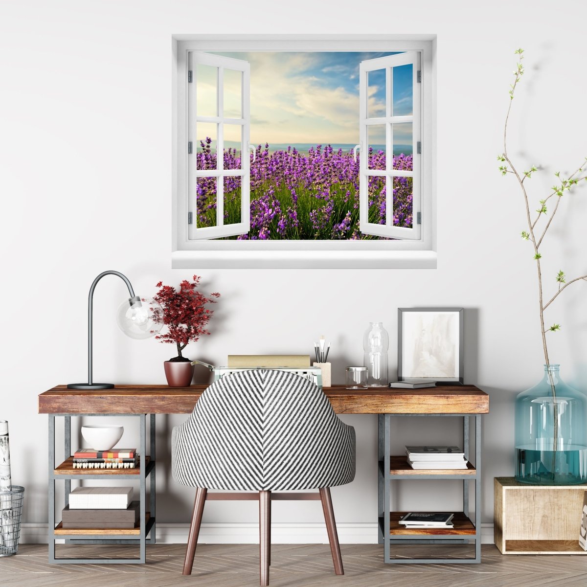 Lavender 3D wall sticker - Wall Decal M0411