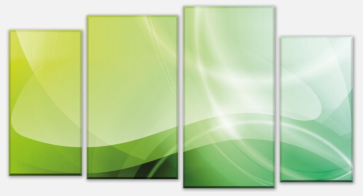 Stretched canvas print Abstract Green Dream M0429