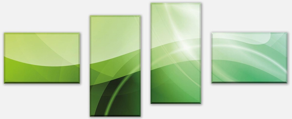 Stretched canvas print Abstract Green Dream M0429