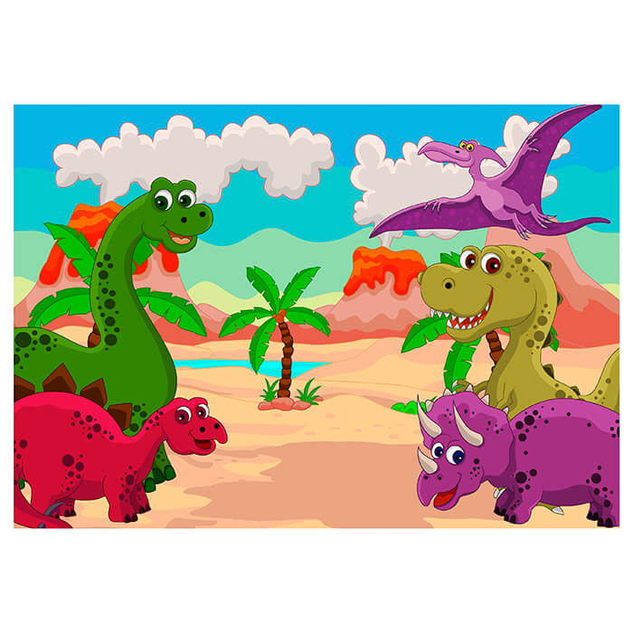 Fototapete Kinderzimmer Dinosaurier M0433 - Bild 2