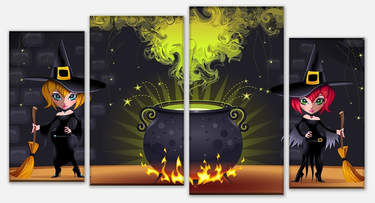 Canvas print Divider Witches M0435