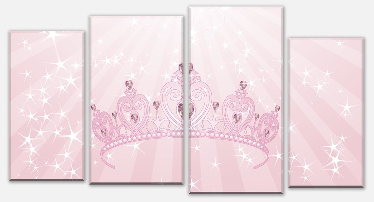 Tableau sur toile Diviseur princesse couronne M0436