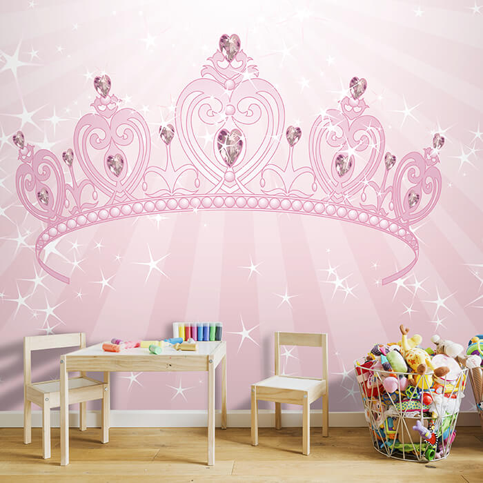 Fototapete Kinderzimmer Prinzessinnenkrone M0436 - Bild 1