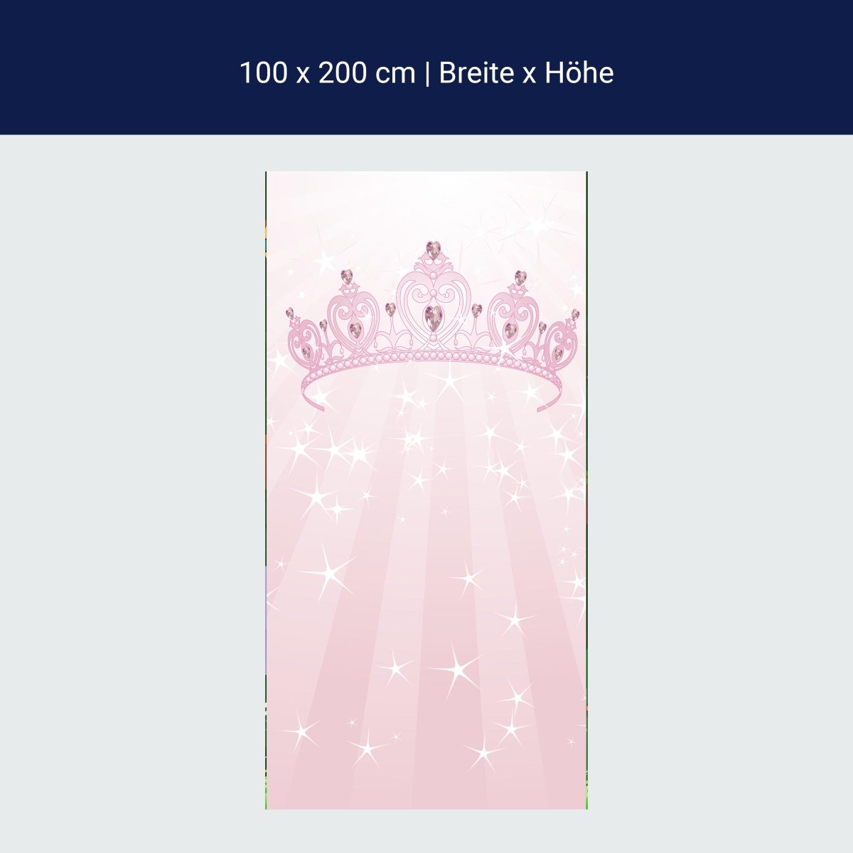 Door wallpaper princess crown M0436