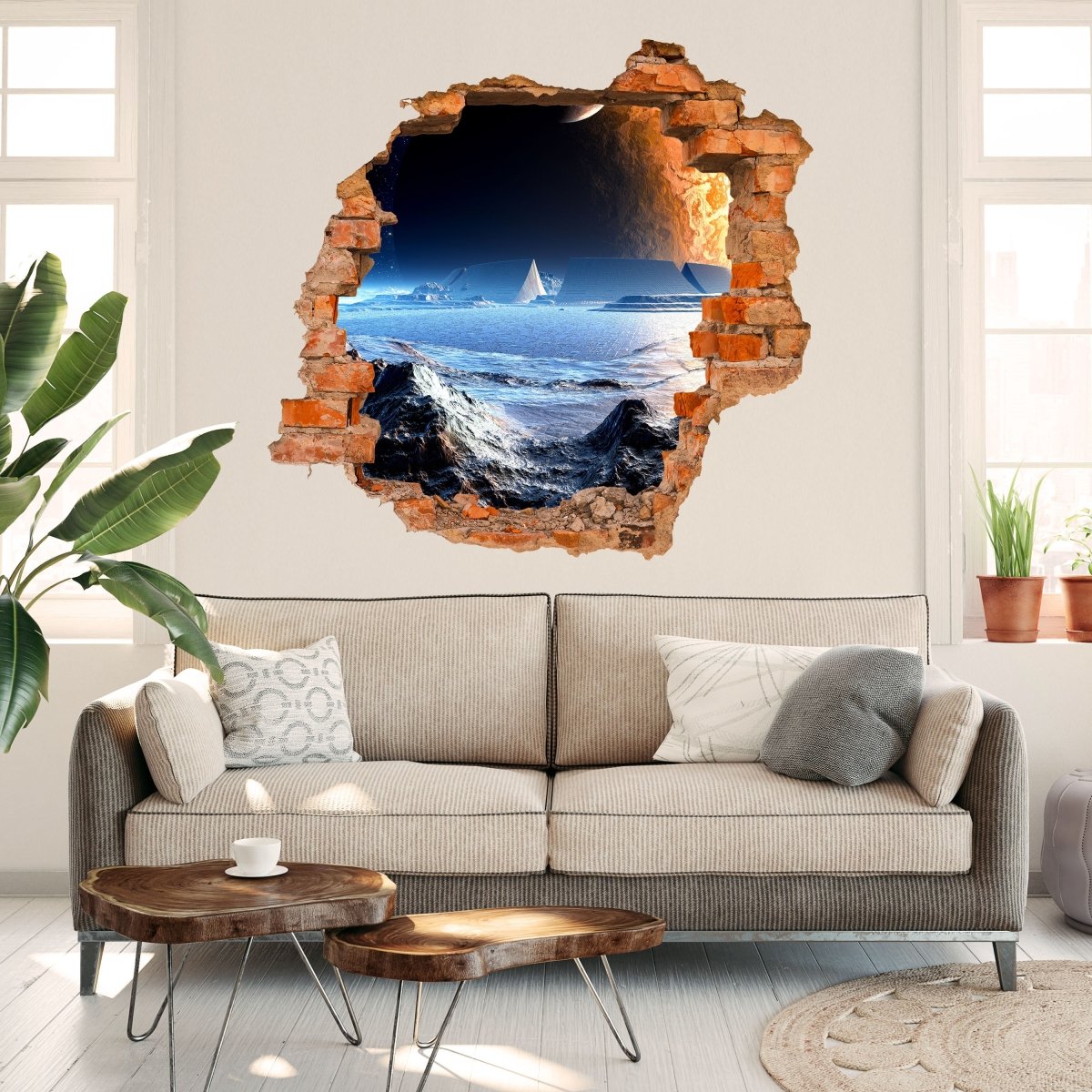 3D wall sticker New Planet - Wall Decal M0441