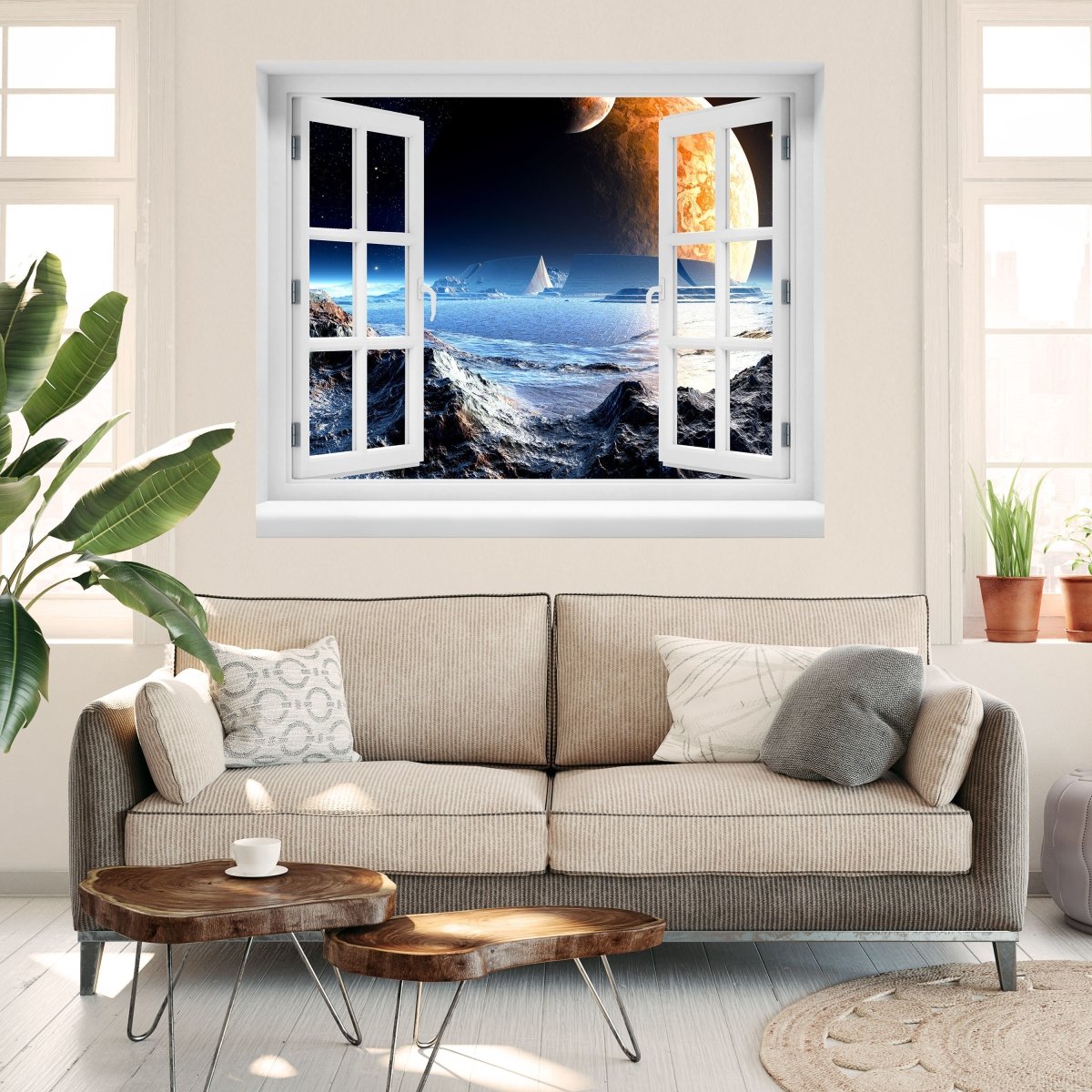 3D wall sticker New Planet - Wall Decal M0441