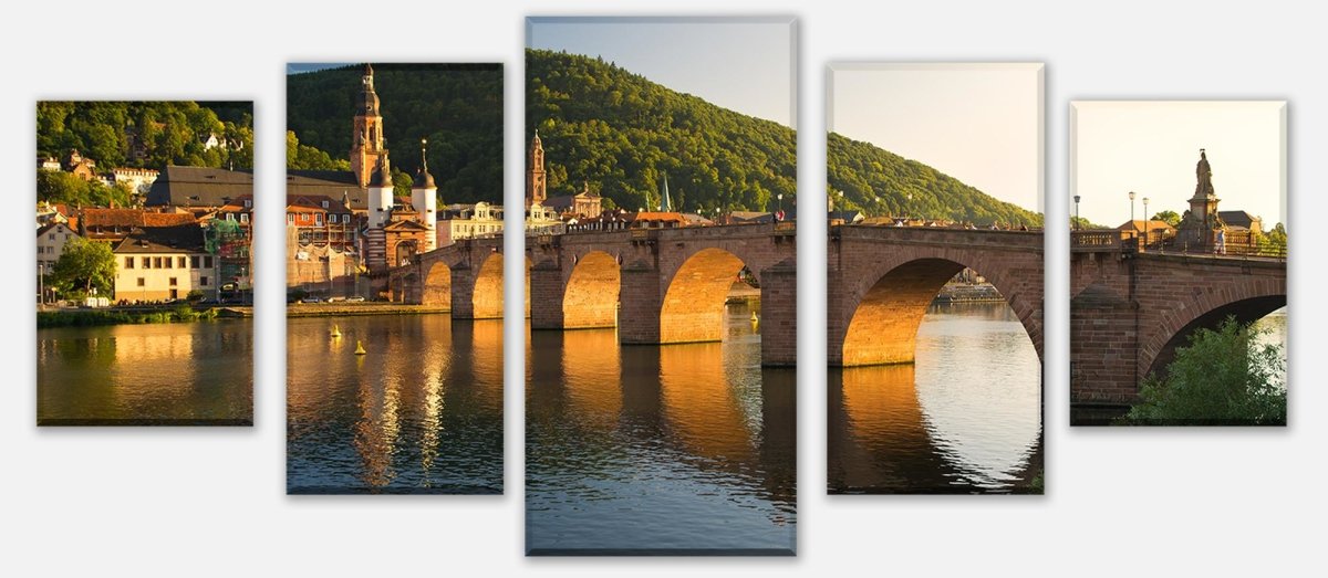 Leinwandbild Mehrteiler Alte Brücke Heidelberg M0447 entdecken - Bild 1