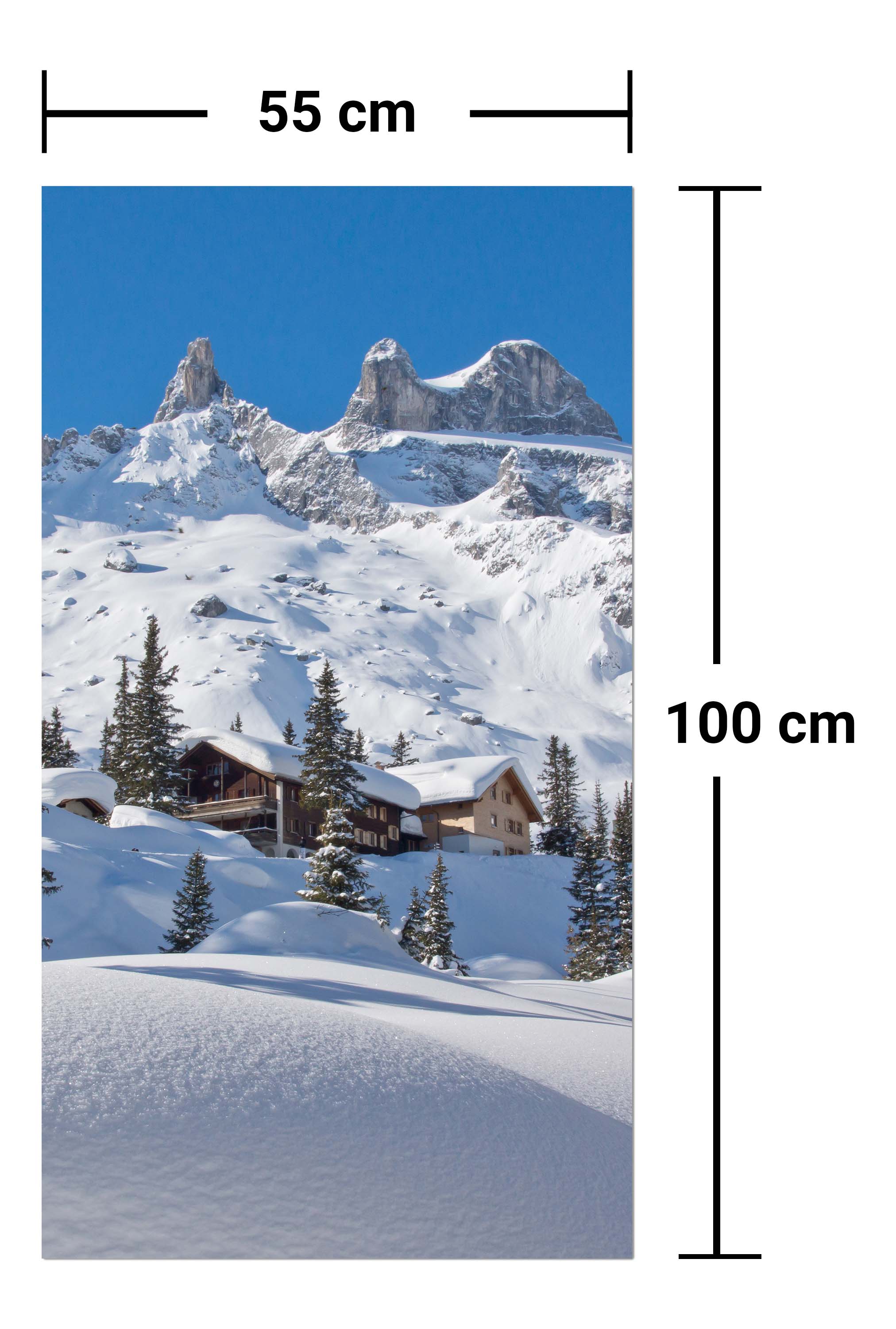 Garderobe Verschneite Alpen M0454 entdecken - Bild 7
