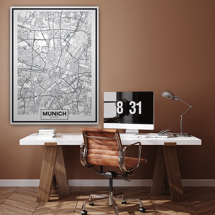Leinwandbild Stadt Karte, Hochformat M0456 kaufen - Bild 3