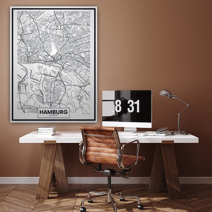 Leinwandbild Stadt Karte, Hochformat M0457 kaufen - Bild 3